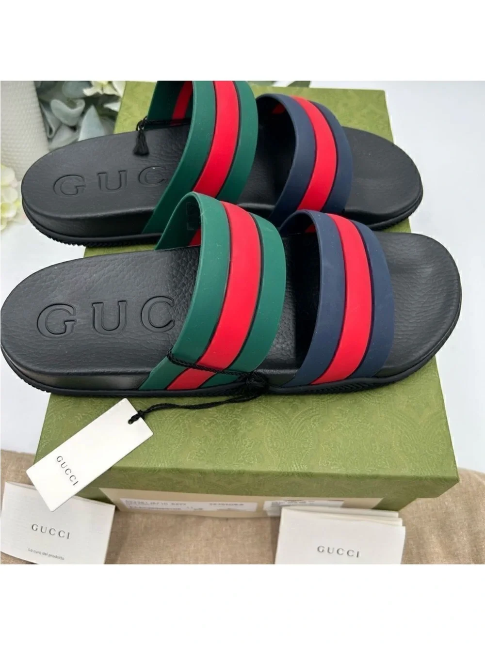 Men’s Gucci, Agrado double strap sandals size 11 made in Italy